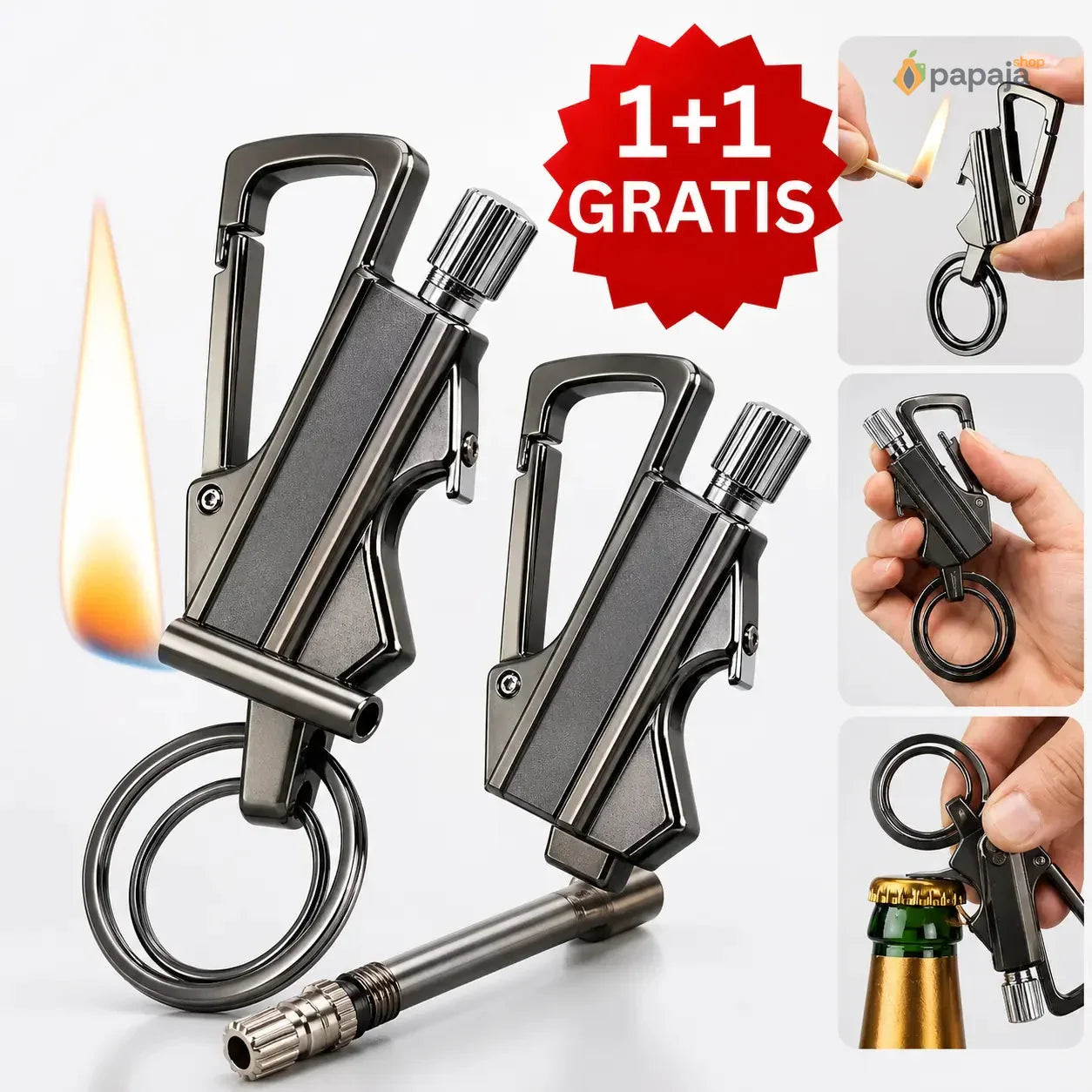 Metalna Šibica sa Večnim Plamenom 1+1 GRATIS