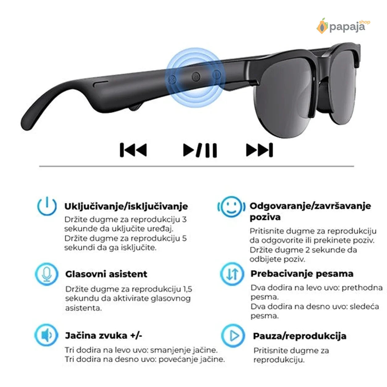 Pametne naočare sa ChatGPT - unisex