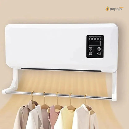Zidna grejalica 2u1 - Grejanje i hlađenje sa šipkom za sušenje garderobe 1800w