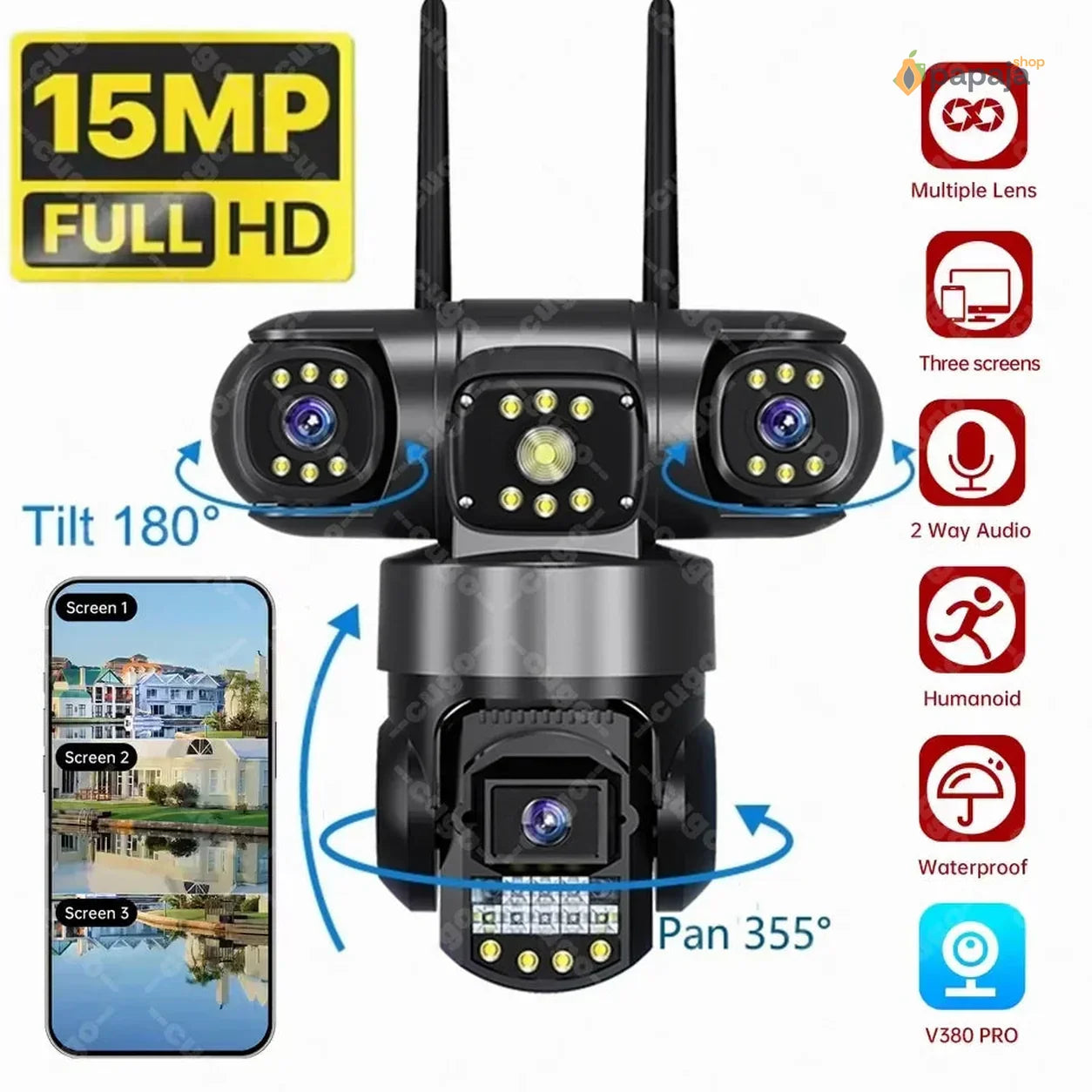 Ultra HD PTZ Kamera sa Tri Sočiva