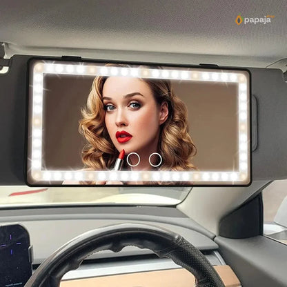 LED ogledalo za šminkanje u autu