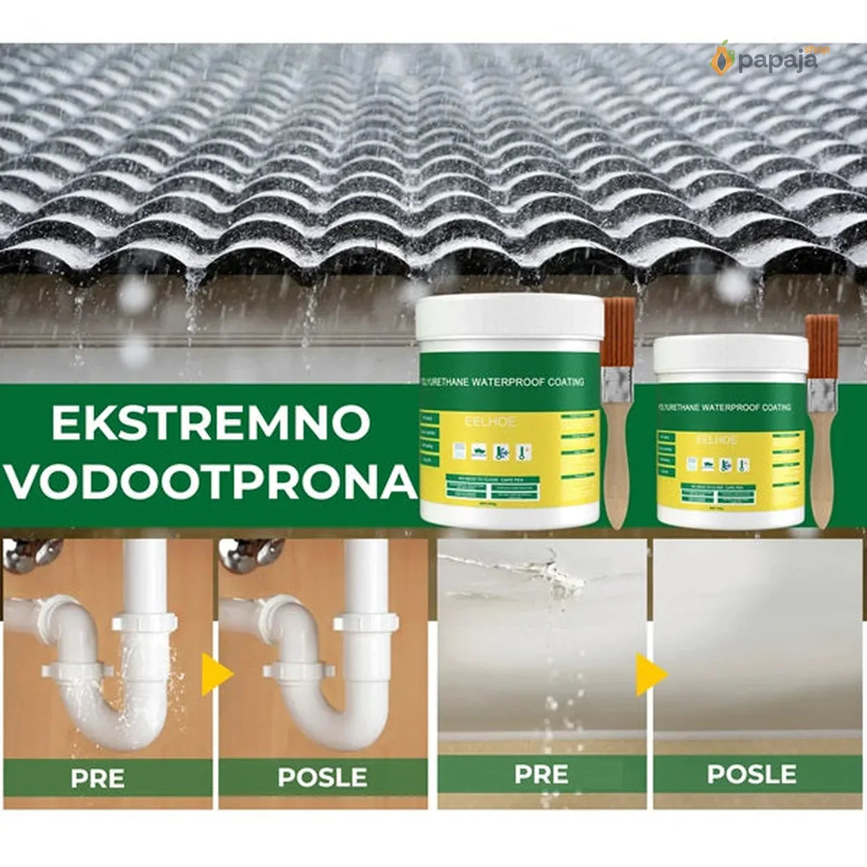 Vodootporna pasta za izolaciju 300 + 300 GRAMA