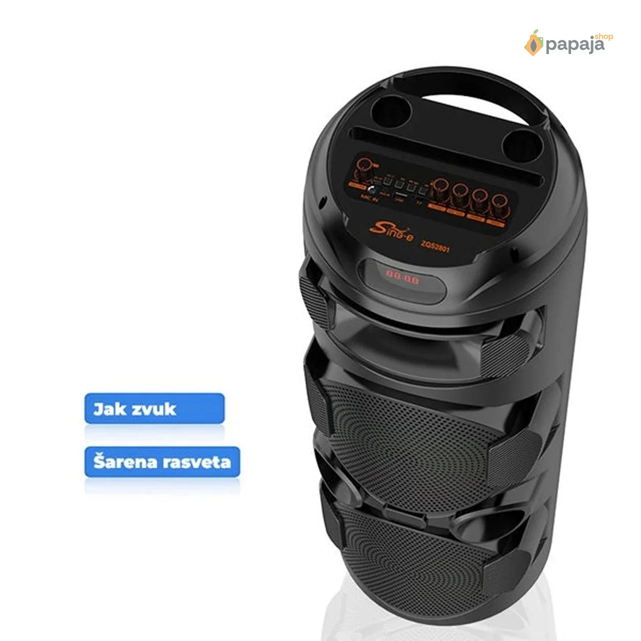Bluetooth karaoke zvučnik sa RGB osvetljenjem
