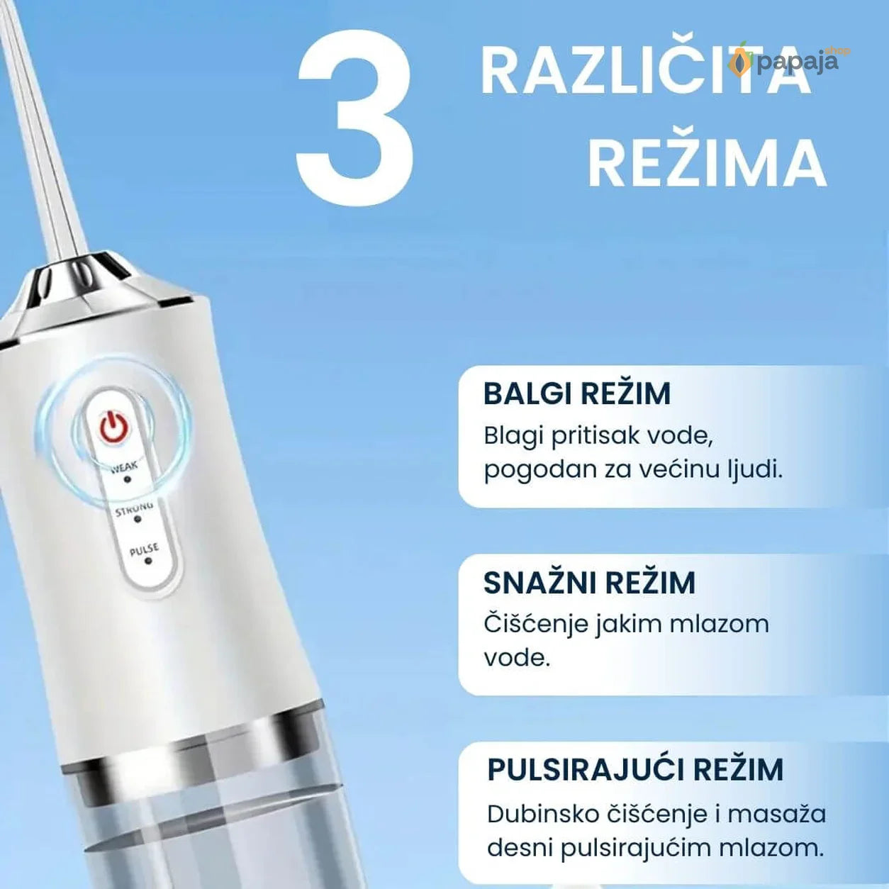 Oralni irigator - Irigator za zube - Uređaj za higijenu usta