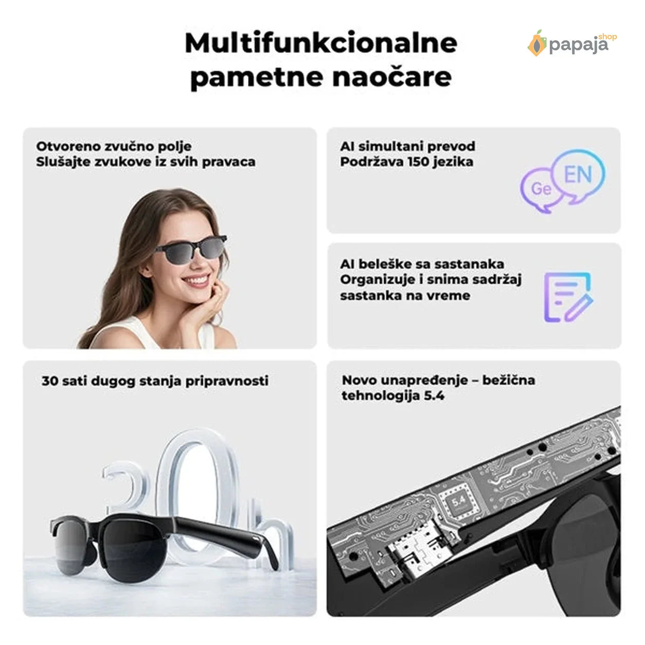 Pametne naočare sa ChatGPT - unisex