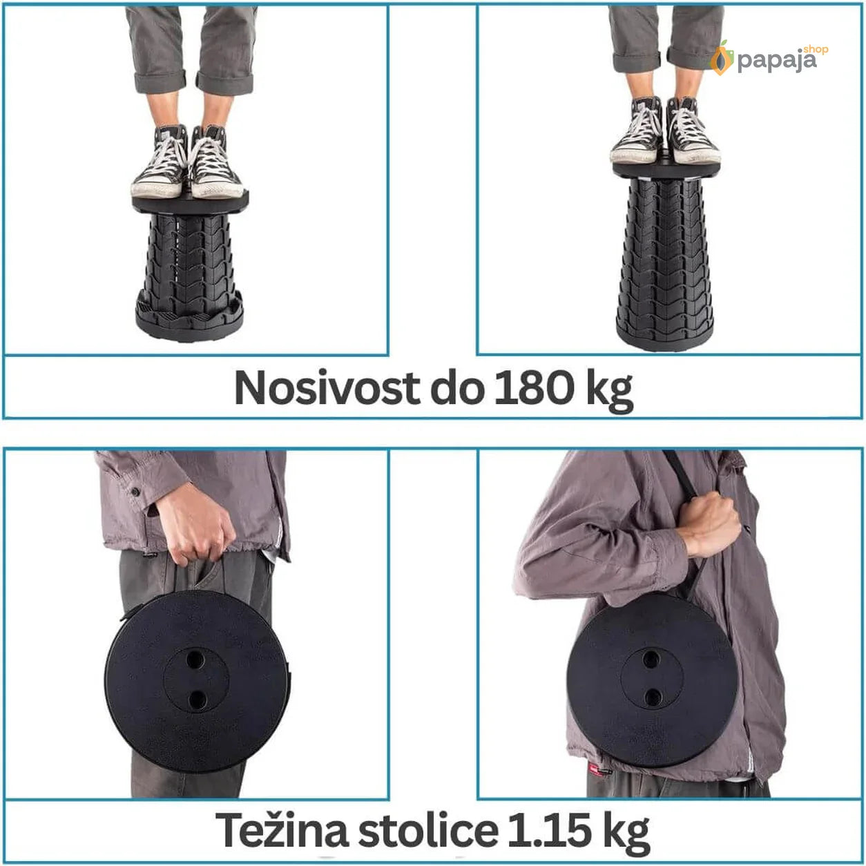 Sklopiva stolica na uvlačenje - FOLDYSEAT