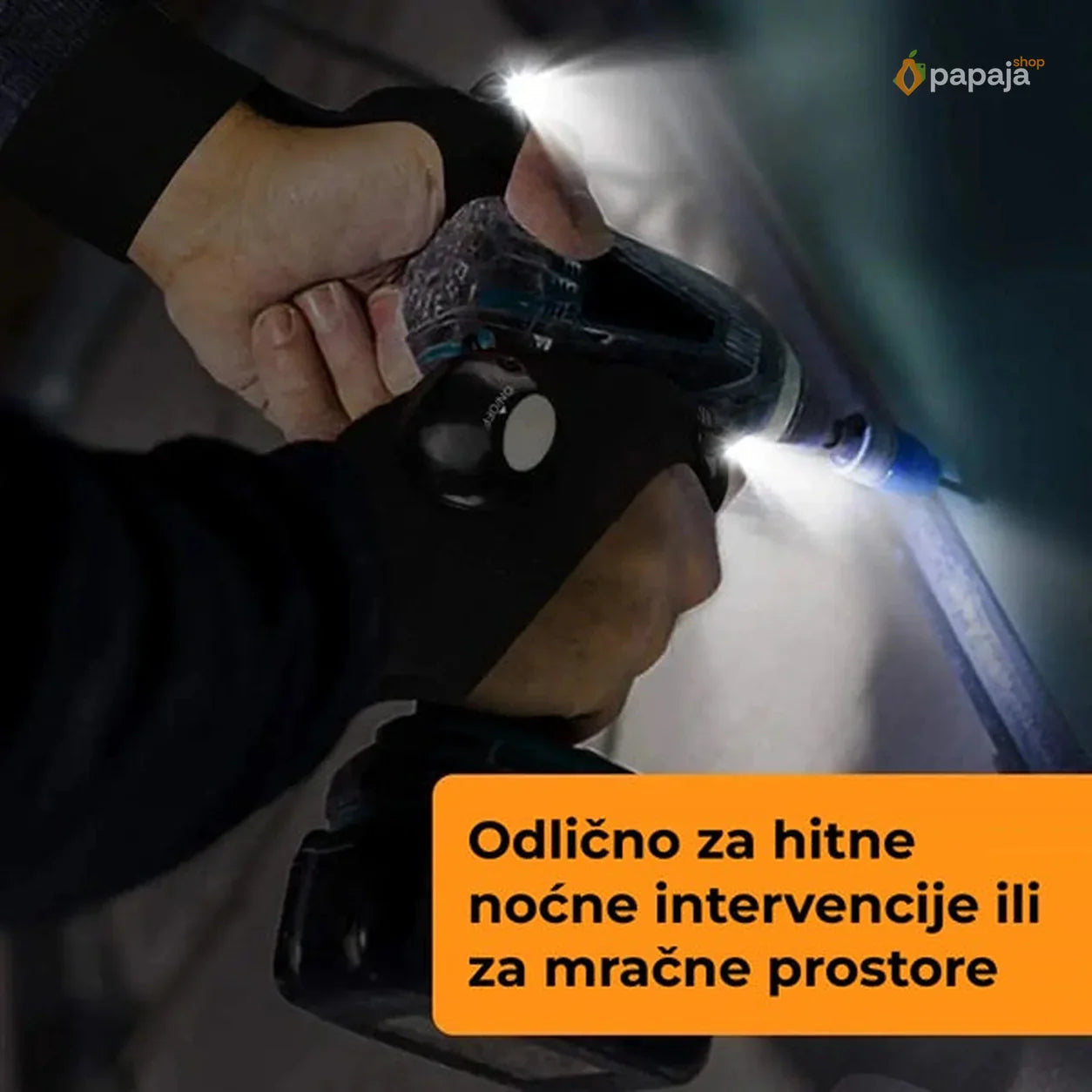 Rukavica za rad sa LED svetlom