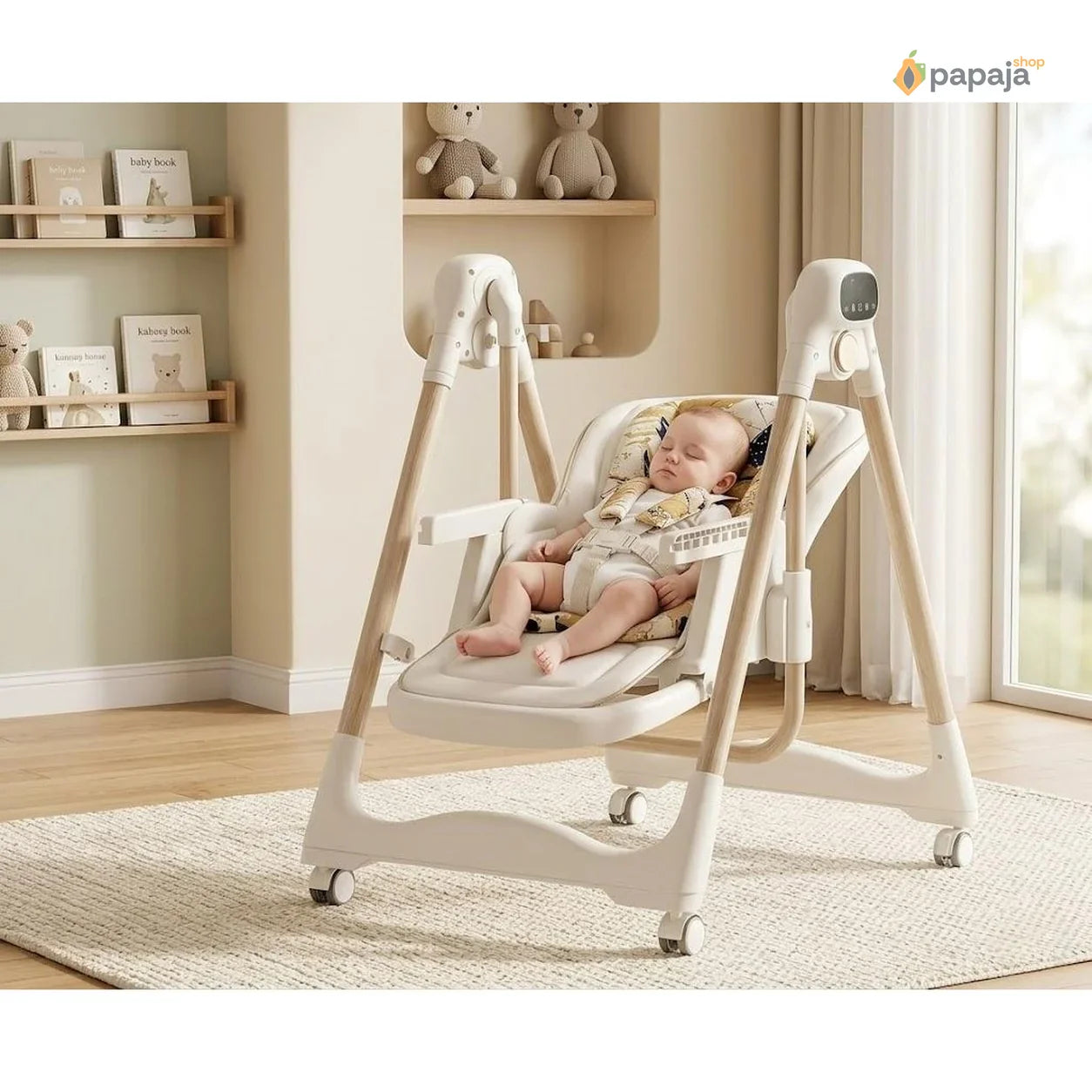 Hranilica ljuljaška 2 u 1 – Udobnost i Funkcionalnost za Bebu