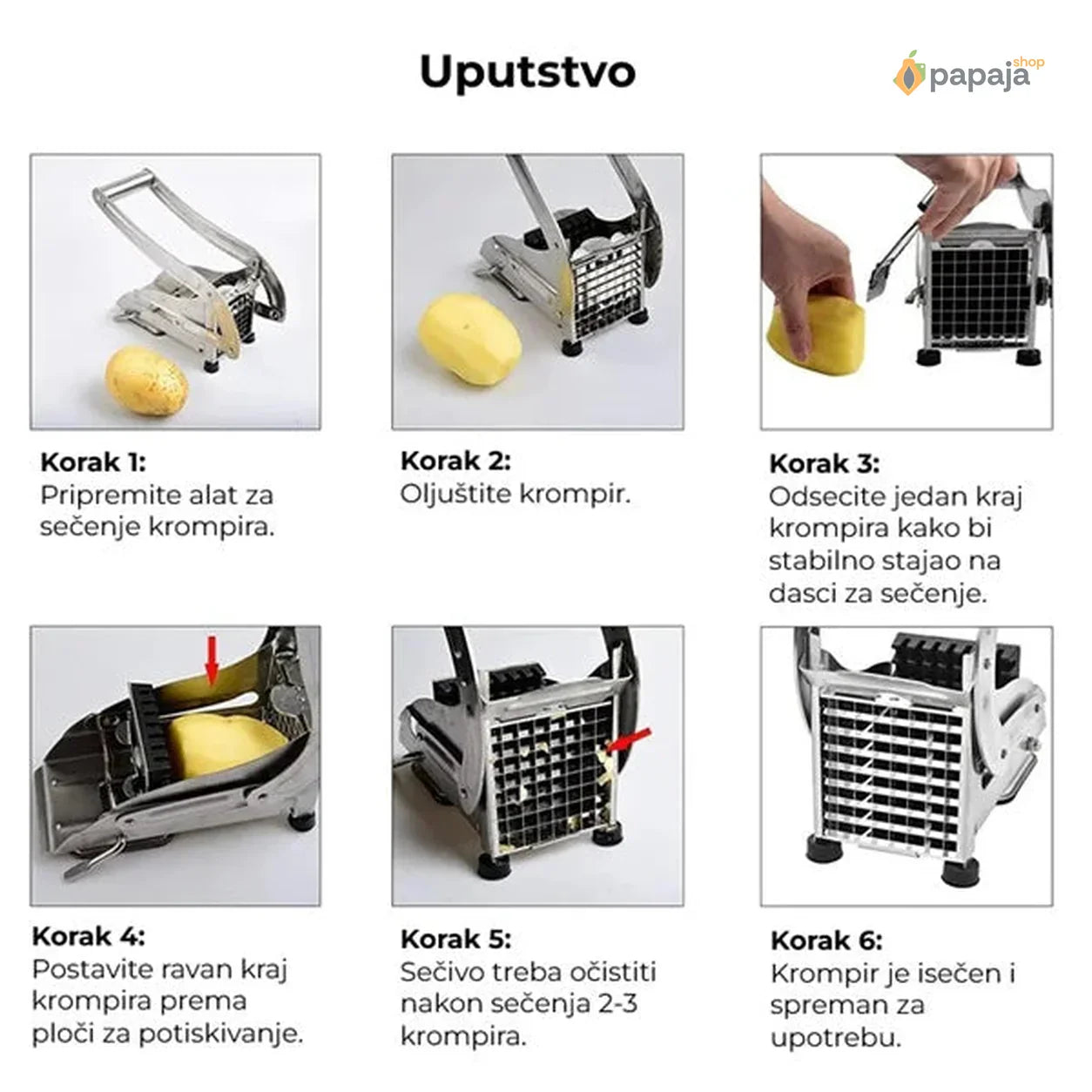 Secko za pomfrit - Potato Chipper