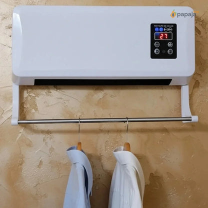 Zidna grejalica 2u1 - Grejanje i hlađenje sa šipkom za sušenje garderobe 1800w