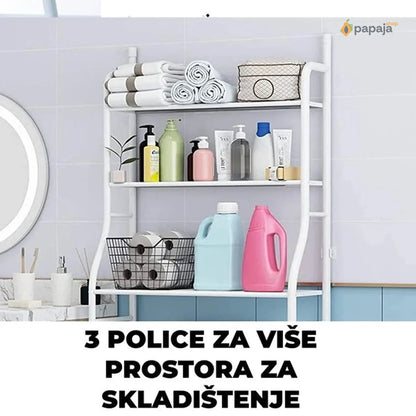 Polica za kupatilo za iznad veš mašine