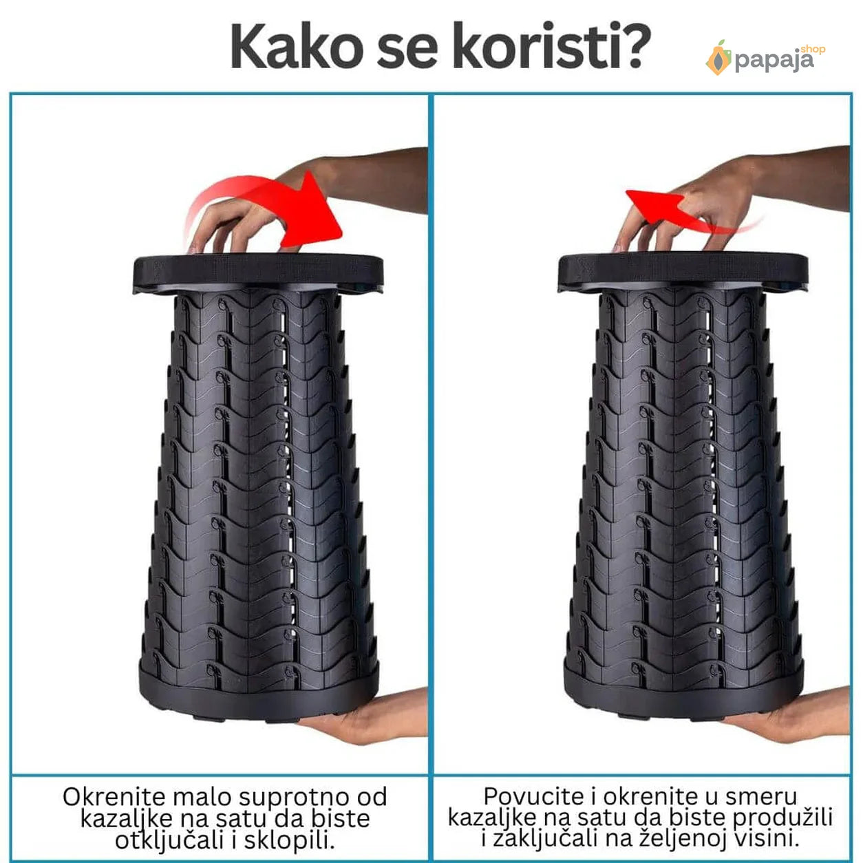 Sklopiva stolica na uvlačenje - FOLDYSEAT