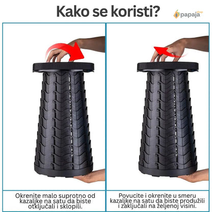 Sklopiva stolica na uvlačenje - FOLDYSEAT