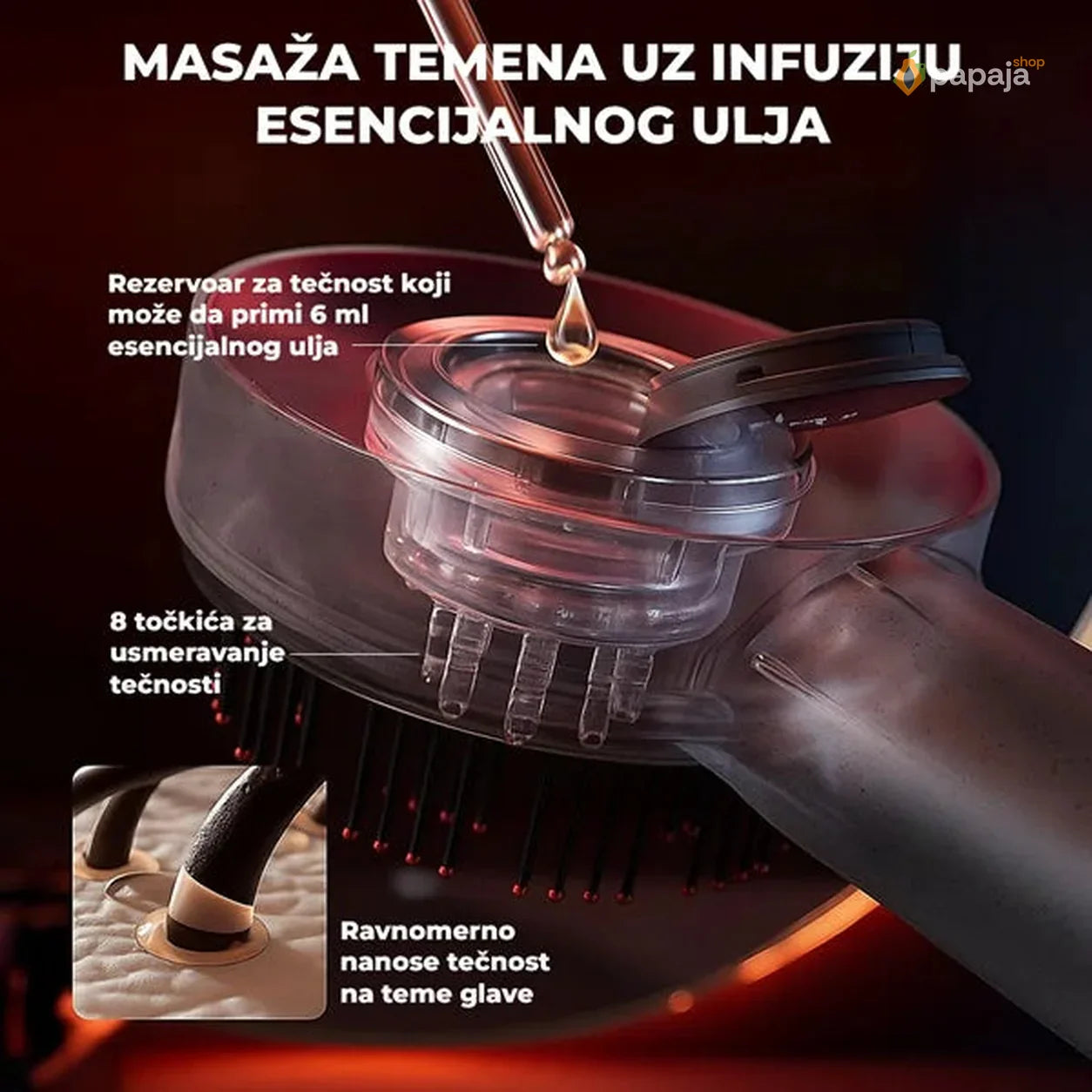 Multifunkcionalni češalj za masažu glave – XYT-0801