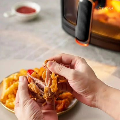 Friteza na vruć vazduh - Air Fryer - Silver Crest S-18 8L + 50 papira za pečenje
