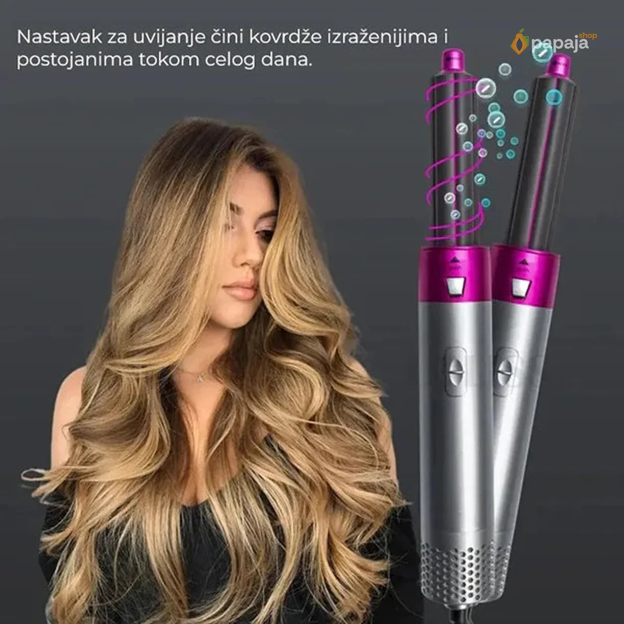 Air Styler - 5u1 Stajler sa nastavcima za oblikovanje kose