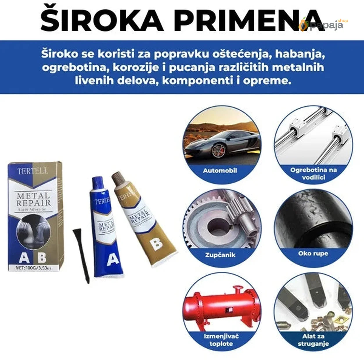 AB pasta za hladno zavarivanje - 1+1 gratis (200 ml)