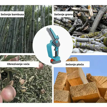 Aku ručna testera 88v dve baterije - 6 i 8 inča