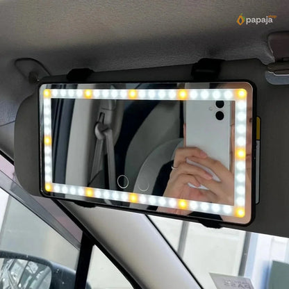 LED ogledalo za šminkanje u autu