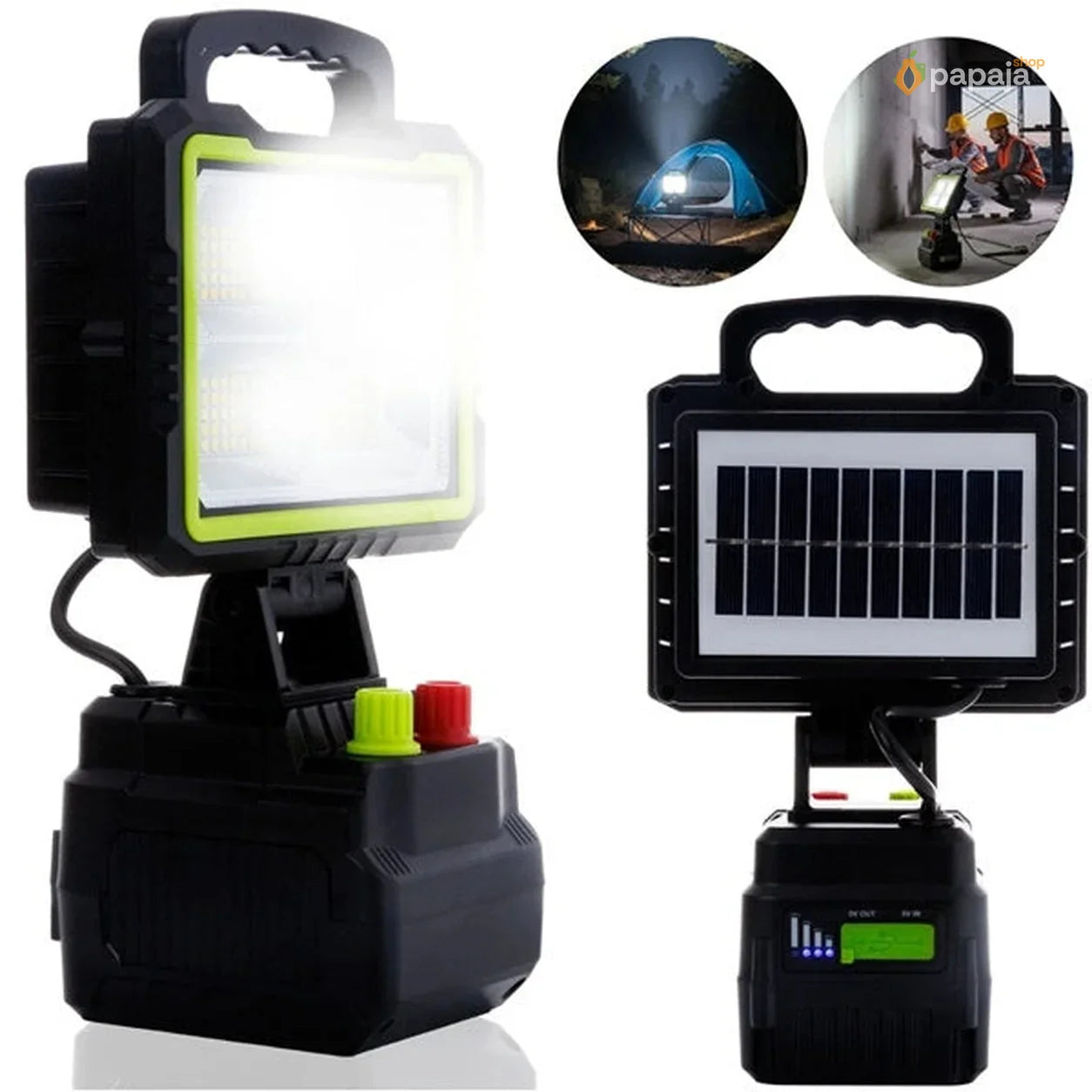 Solarni LED Reflektor lampa - žuto i belo svetlo 200w