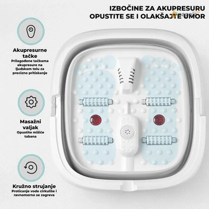Hidromasažna sklopiva kadica za pedikir