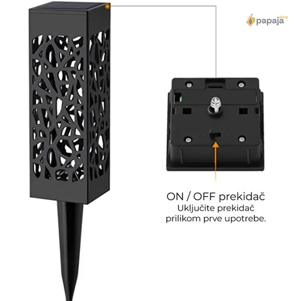 Baštenske solarne lampe sa senzorom 6 kom