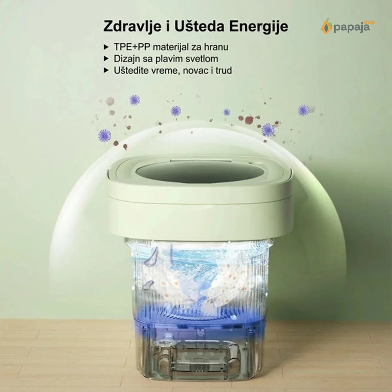 Električna prenosiva mašina za veš 9L