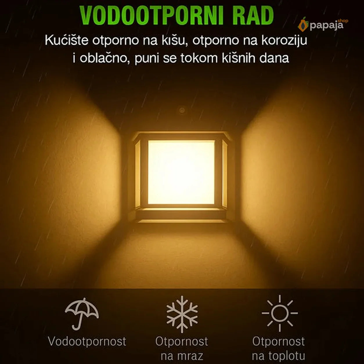 Solarna lampa sa Edison sijalicom za dvorište