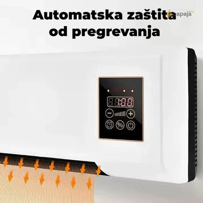 Zidna grejalica sa šipkama za sušenje garderobe - greje 35m²