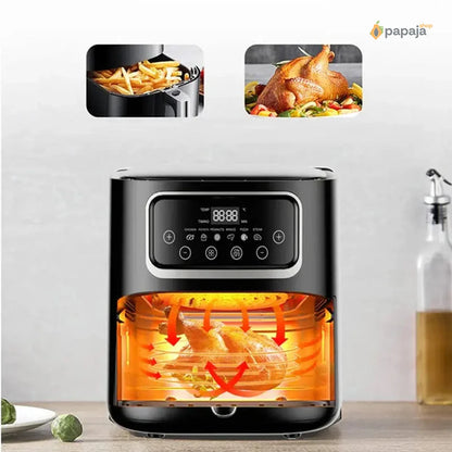 Friteza na vruć vazduh - Air Fryer - Silver Crest 10L + 50 papira za pečenje