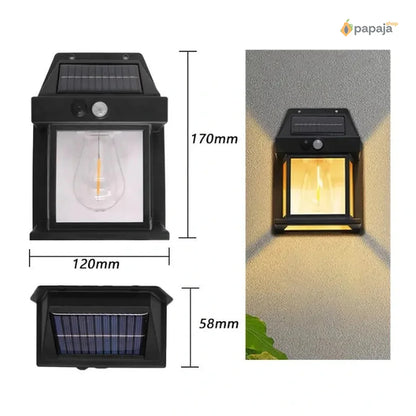 Solarna lampa sa Edison sijalicom za dvorište