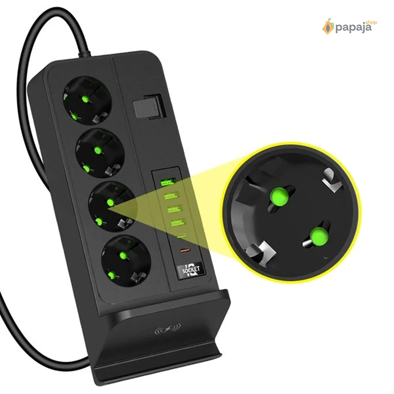 Multifunkcionalni Produzni Kabl Sa USB portovima i WiFi punjačem
