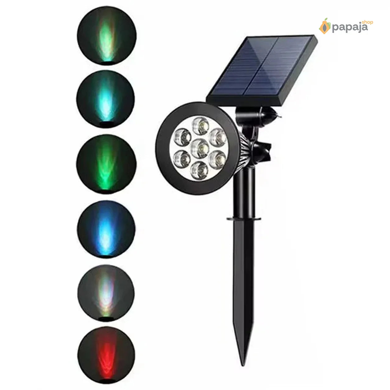 Solarna baštenska kolorna led lampa