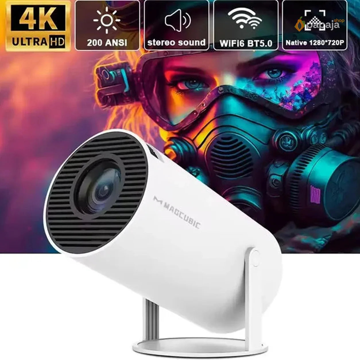 Android Smart Mini Projektor Magcubic HY300 PRO 720P