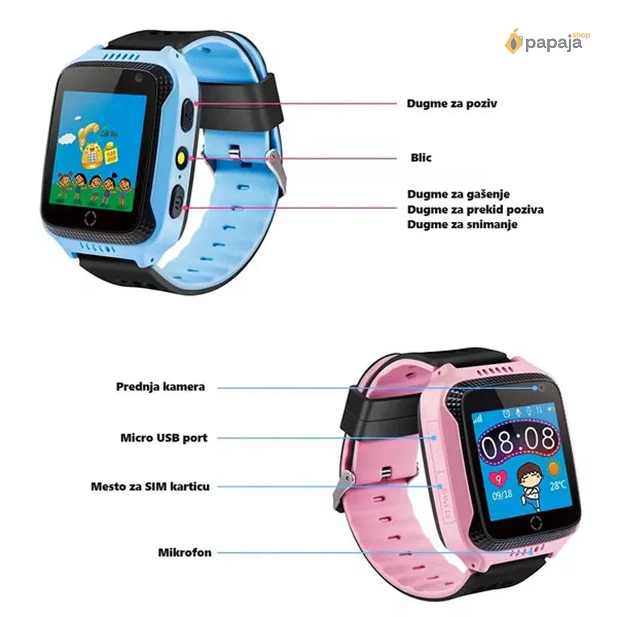 Smartić satić sa GPS-om - Smart watch za decu sa GPS