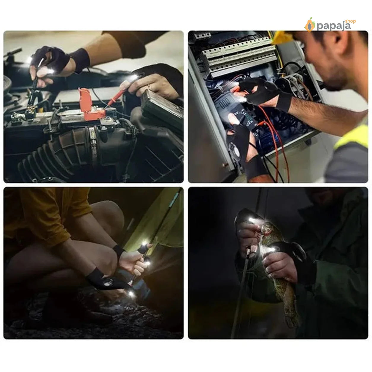 Rukavica za rad sa LED svetlom