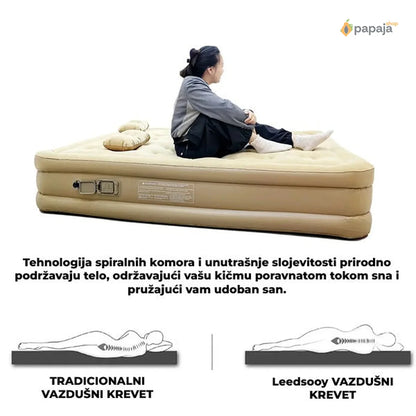 Vazdušni krevet sa automatskom vazdušnom pumpom - Leedsooy - 200x150x40 cm