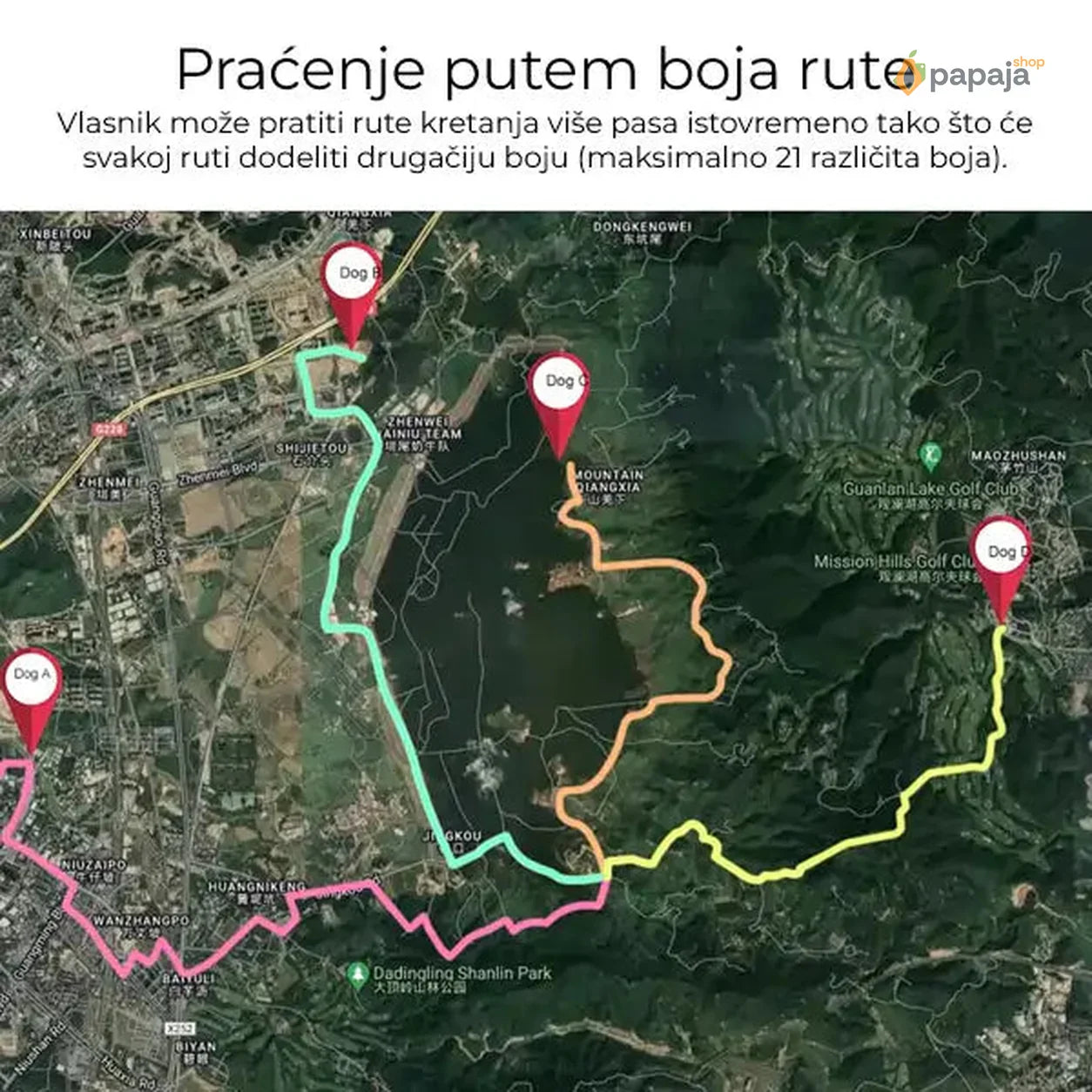 Lokator za lovačke pse - Tracker za pse IK122T 4G GPS