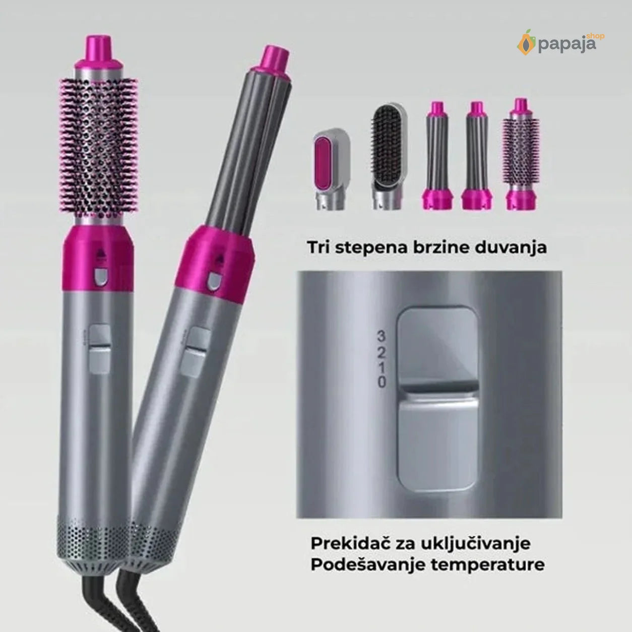 Air Styler - 5u1 Stajler sa nastavcima za oblikovanje kose