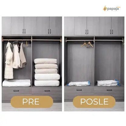 Paket vakum kesa za odeću (5 komada 3 dimenzije)