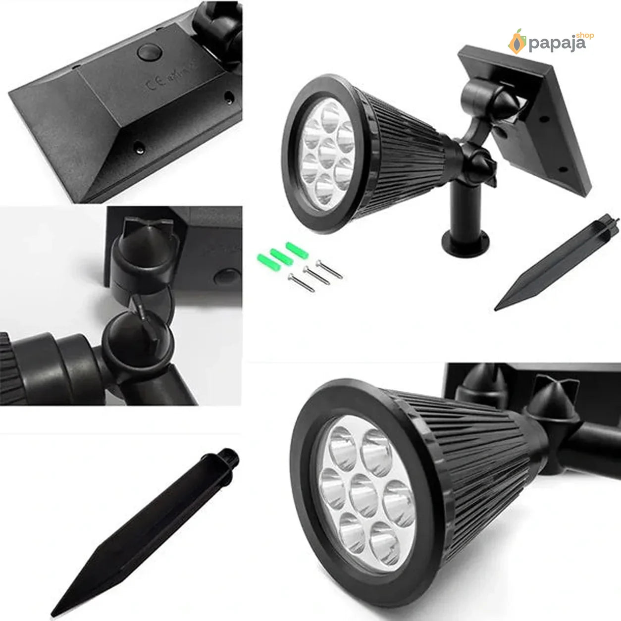 Solarna baštenska kolorna led lampa