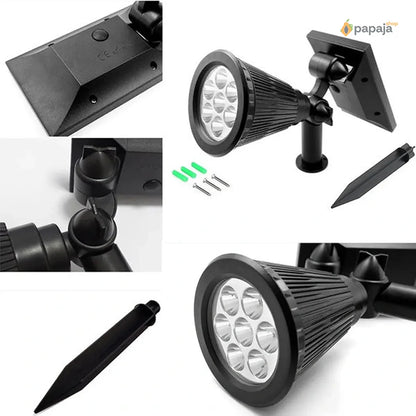 Solarna baštenska kolorna led lampa