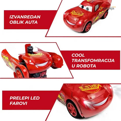 Munja McQueen robot RC auto transformers na daljinski