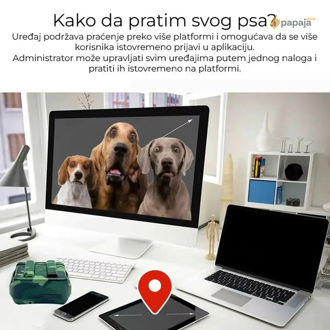 Lokator za lovačke pse - Tracker za pse IK122T 4G GPS