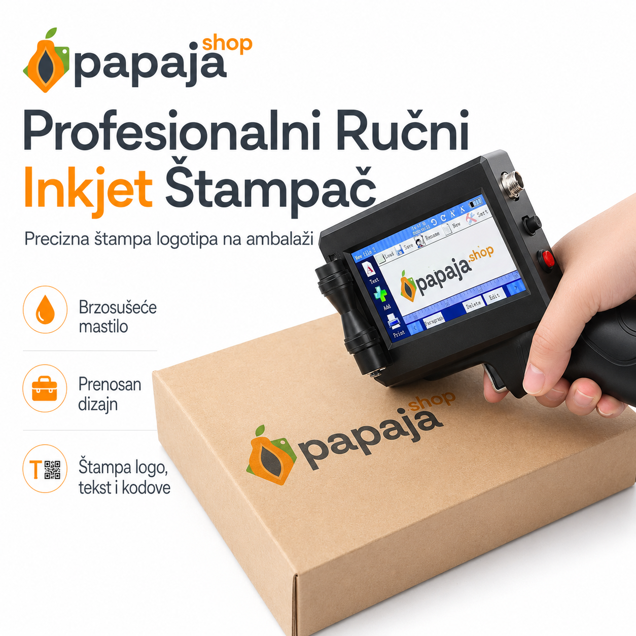 Profesionalni Ručni Inkjet Štampač