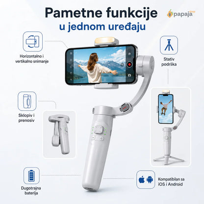 M1 3-Osni Gimbal Stabilizator za Telefon