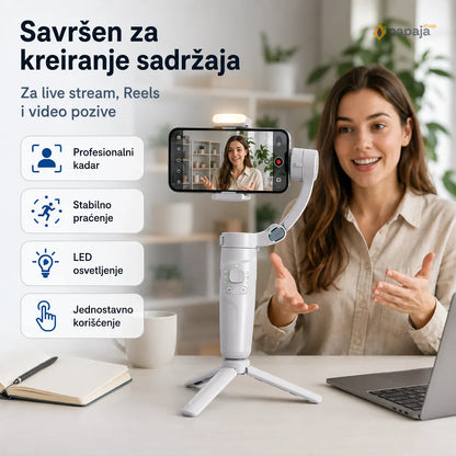 M1 3-Osni Gimbal Stabilizator za Telefon