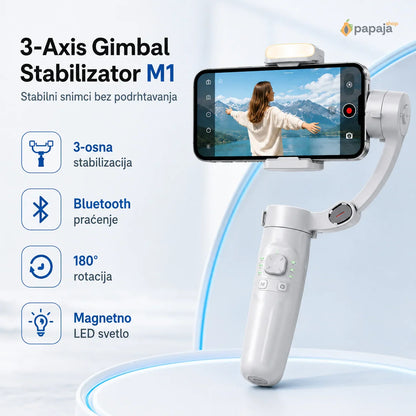 M1 3-Osni Gimbal Stabilizator za Telefon