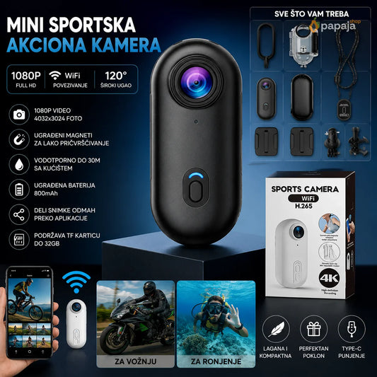 Mini Akciona Kamera 1080P sa WiFi
