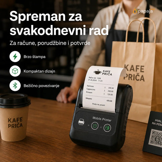 Prenosivi Termalni Štampač 58mm